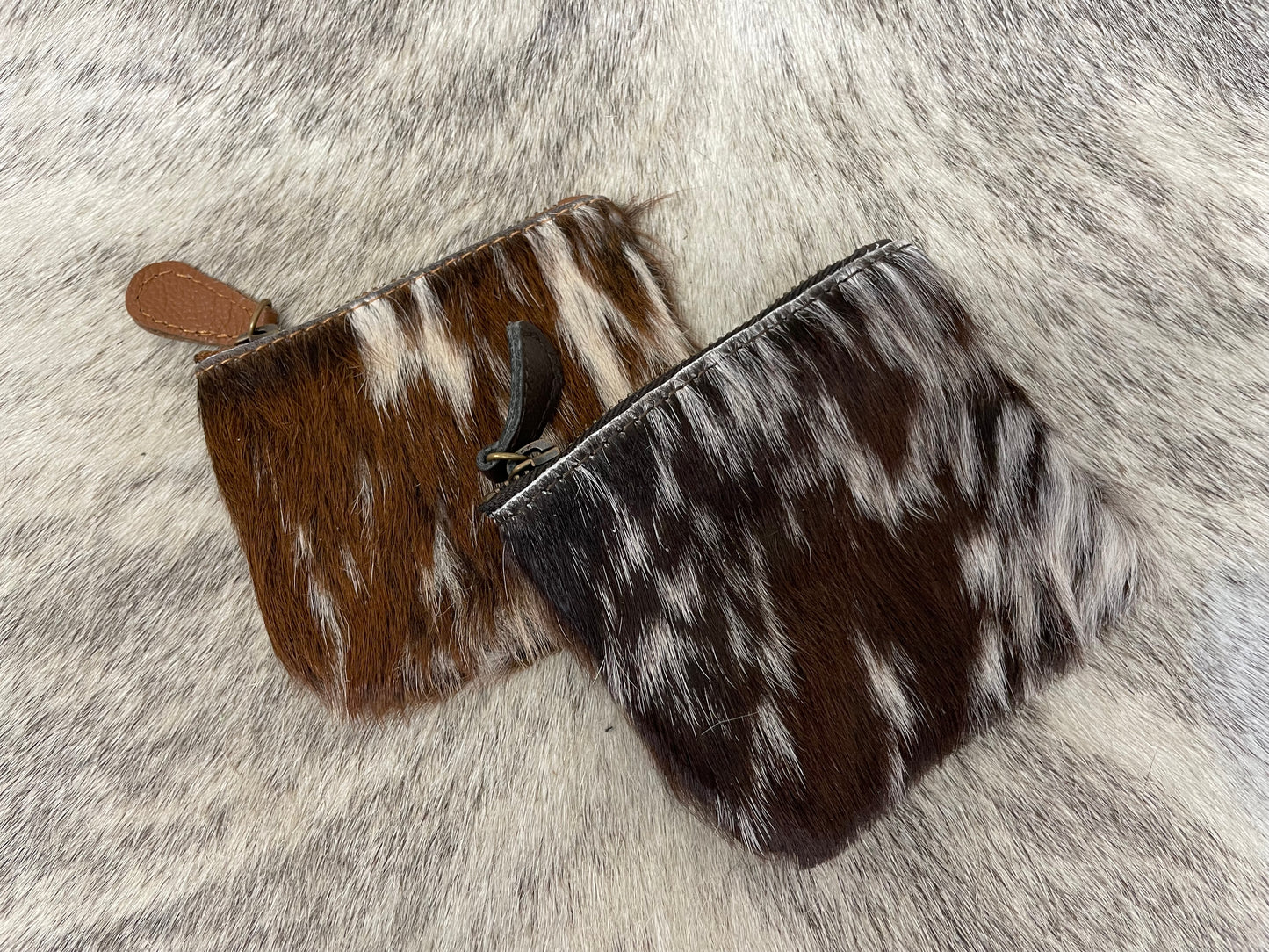 Cowhide Coin Pouch