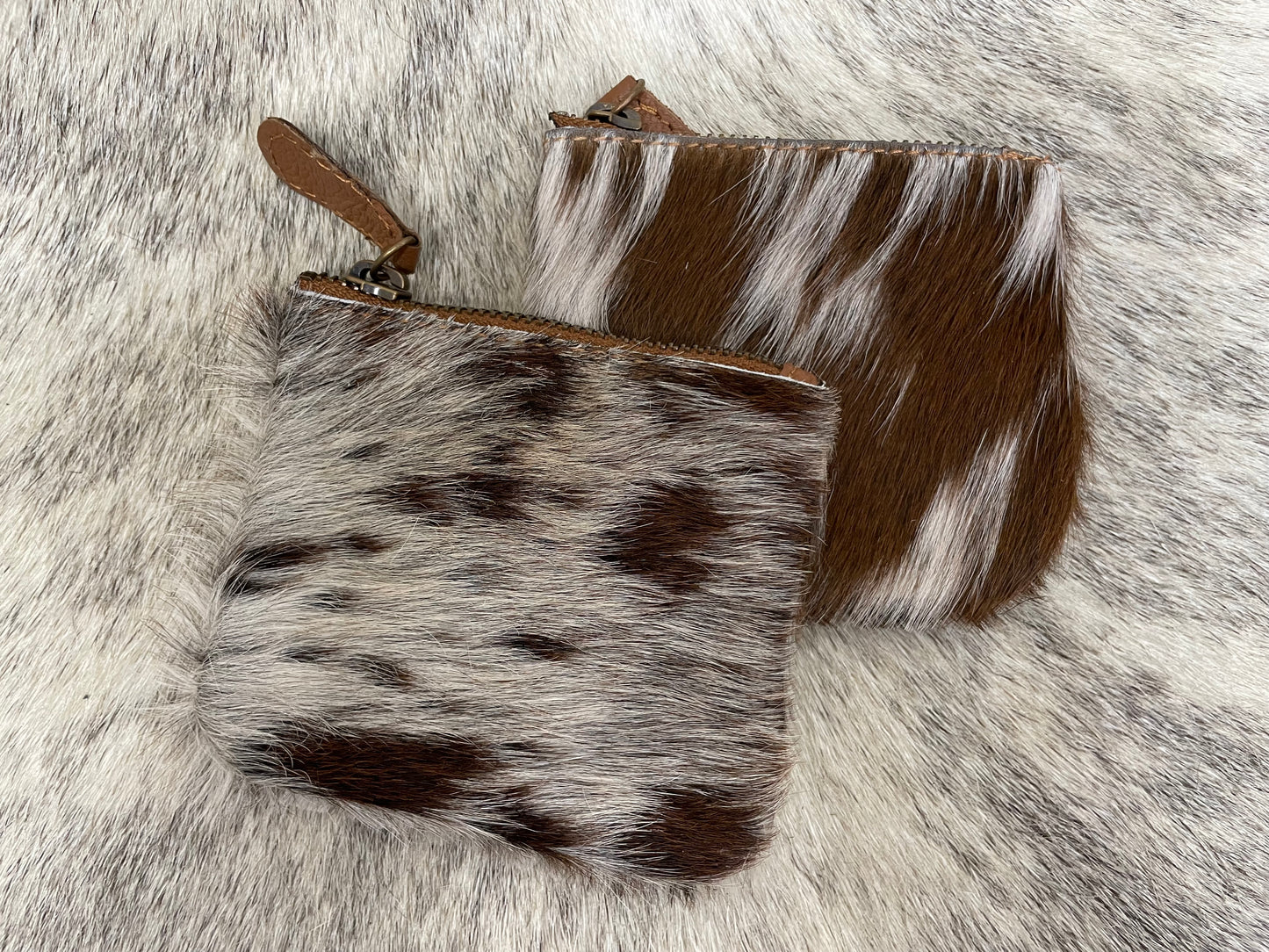 Cowhide Coin Pouch
