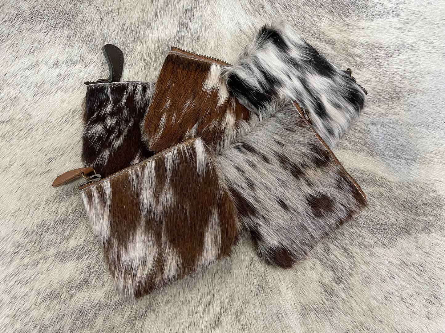 Cowhide Coin Pouch