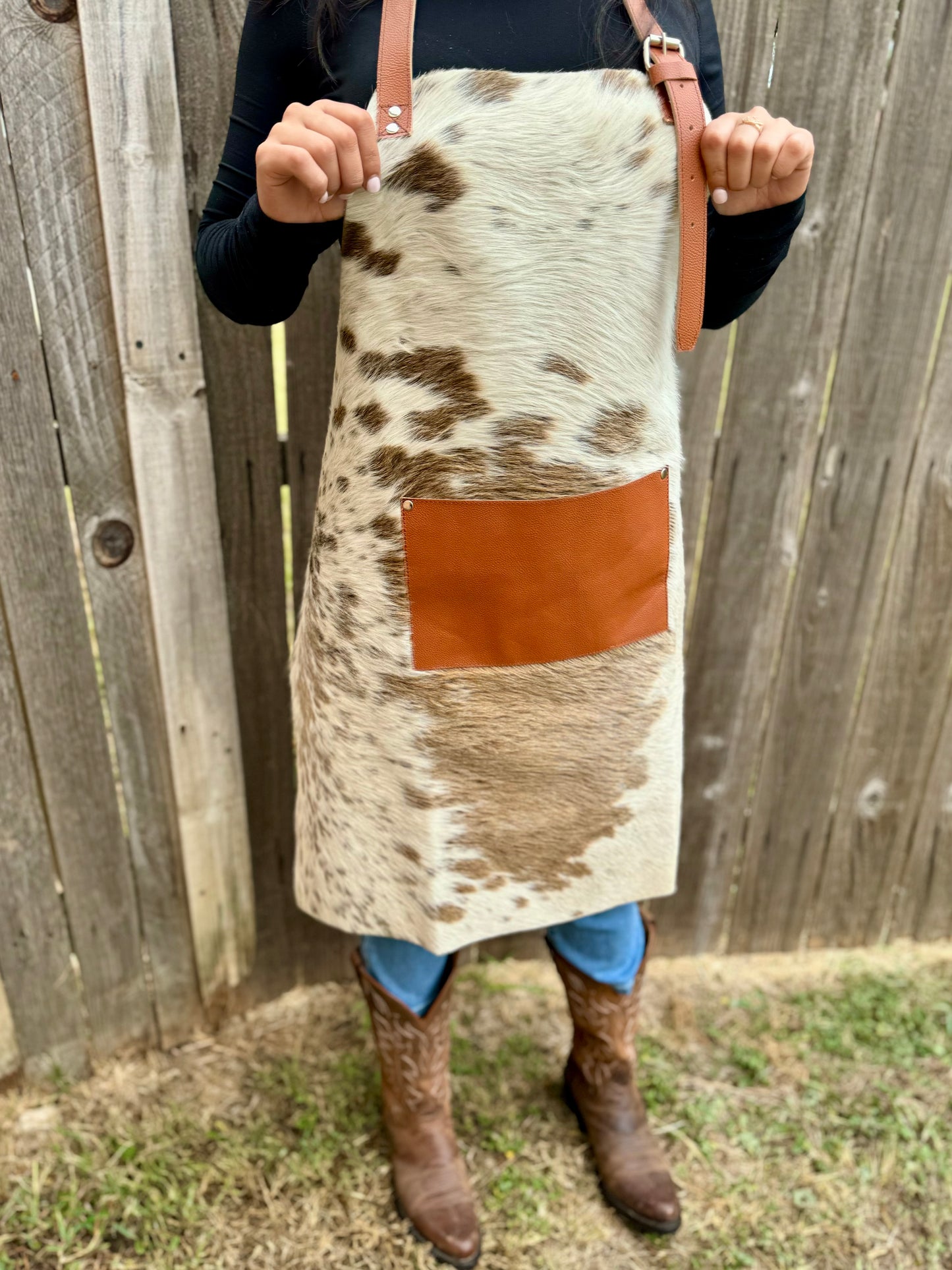 Georgia Cowhide Apron