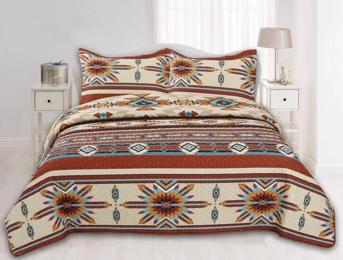 Southwest Deep Orange Quilt