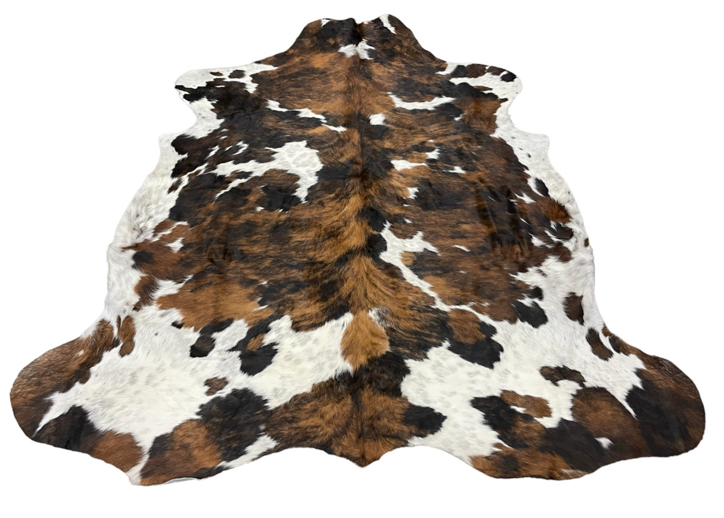 Exotic Tricolor Cowhide Rug