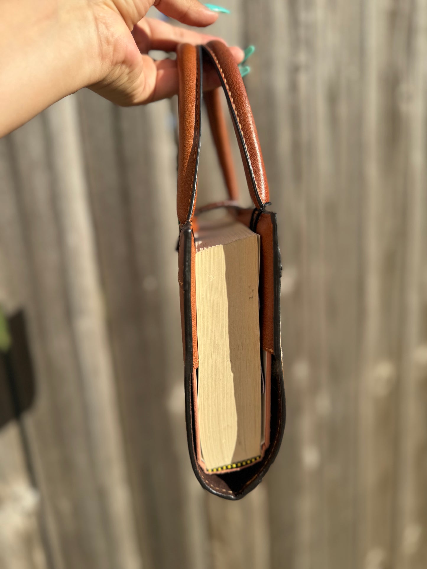 Bible Leather Book Cover with pocket