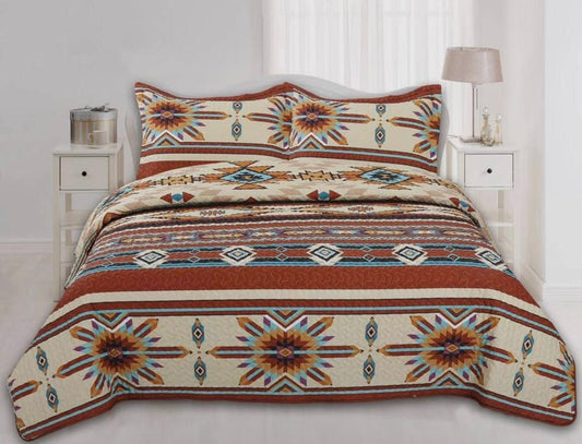 Orange Southwest Quilt Set