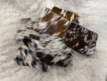 Cowhide Coin Pouch