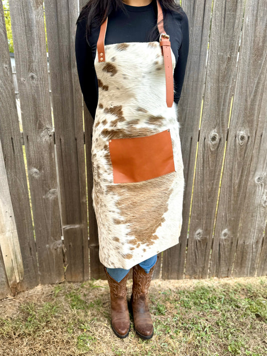 Georgia Cowhide Apron