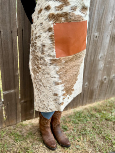 Georgia Cowhide Apron